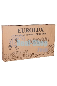 Конвектор Eurolux ОК-EU-2000 белый, 2000 Вт, 25 м2, термостат