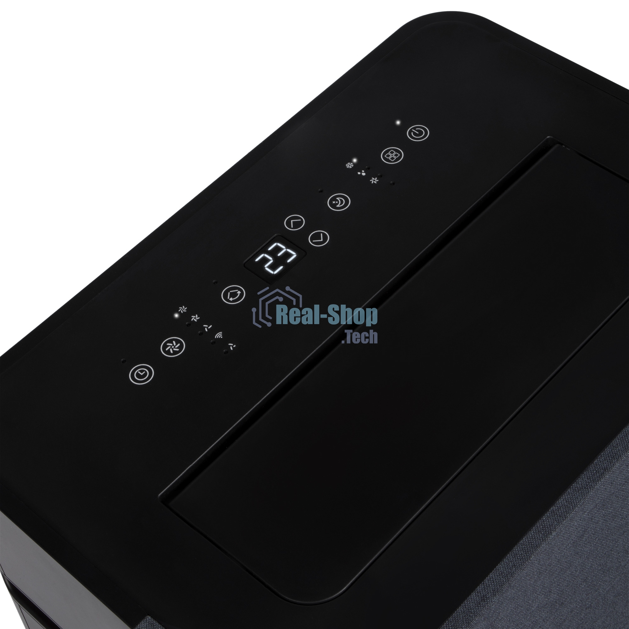 Кондиционер мобильный Ballu Velure BPAC-12 EW/N6 12000 BTU, 30 м², 50 дБ, охлаждение, осушение, черный