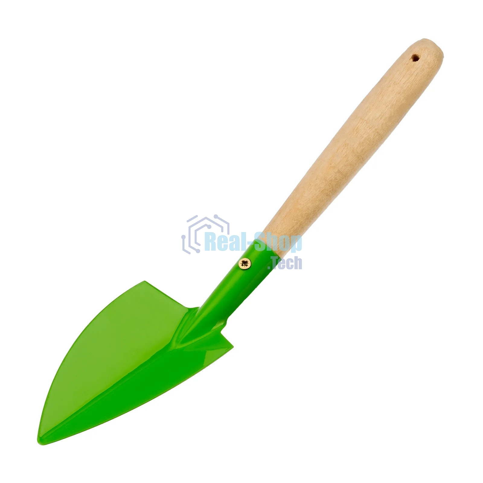 Совок посадочный широкий Palisad 70х310 мм, стальной, деревянная рукоятка