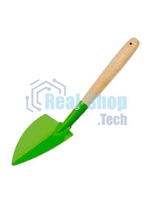 Совок посадочный широкий Palisad 70х310 мм, стальной, деревянная рукоятка