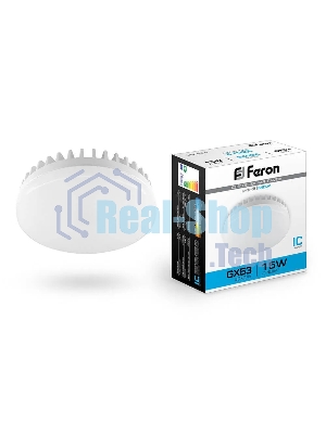 Лампа светодиодная Feron LB-454 15Вт GX53 дневной таблетка