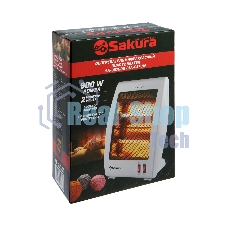Инфракрасный обогреватель Sakura SA-0670W, белый, кварцевый, 900 Вт, 20 м2