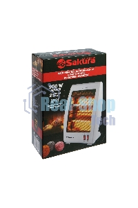 Инфракрасный обогреватель Sakura SA-0670W, белый, кварцевый, 900 Вт, 20 м2