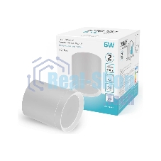 Светильник Gauss Overhead накл цил 6W 420lm 4100K 170-240V IP20 68x75мм белый с расс LED