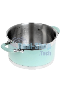 Кастрюля Lara LR02-542 MINT 20x11см, 3,3 л, носик, индукционное дно, крышка с бортом, полипропилен, силикон, нержавеющая сталь