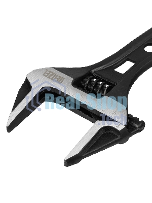 Ключ разводной Denzel 135 мм, CrV, кованый, укороченная рукоятка