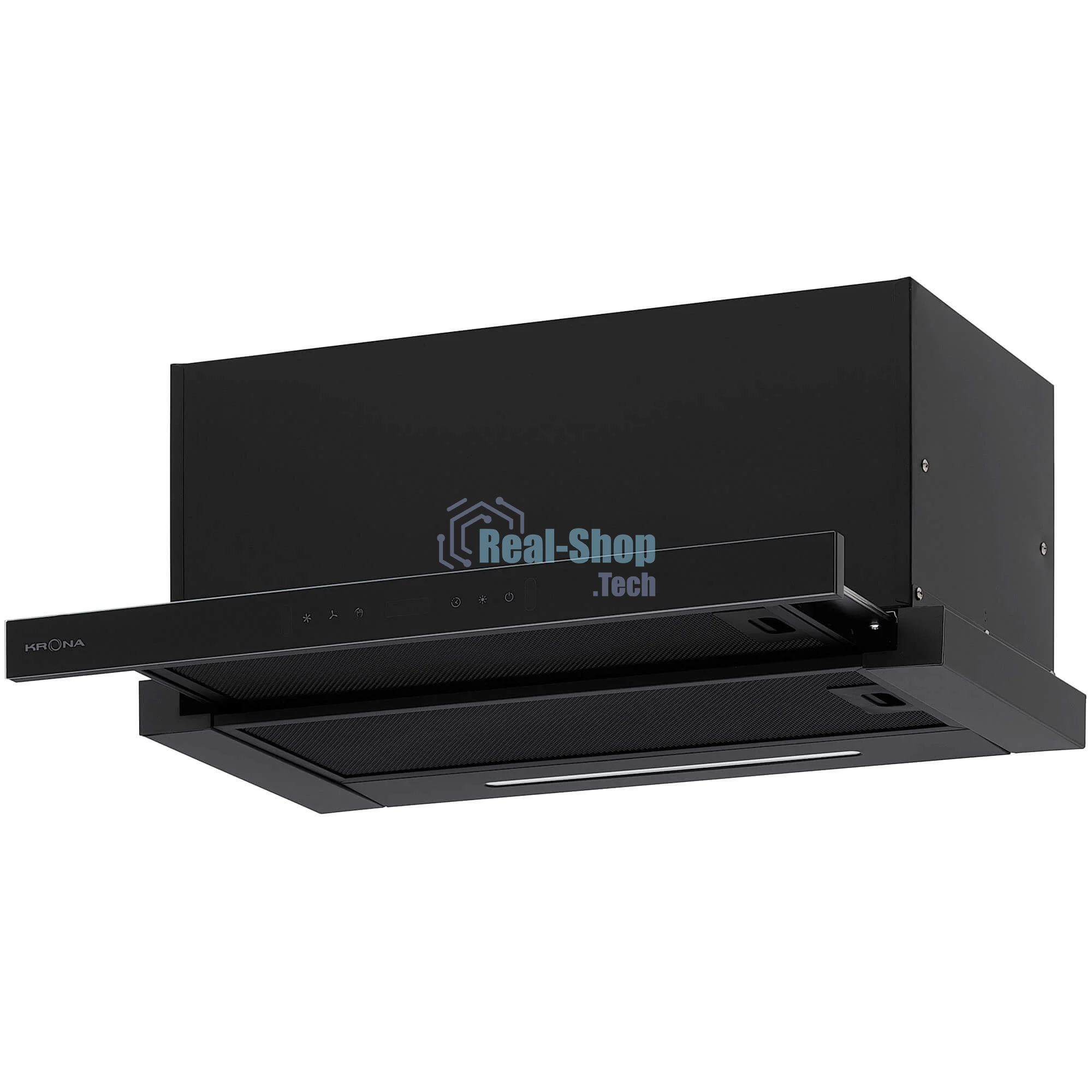 Вытяжка встраиваемая Krona KAMILLA F MAX 600 black SGC AO