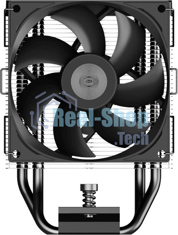 Устройство охлаждения (кулер) PcCooler R400 Soc-AM5/AM4/1200/1700/1851 черный 4-pin Al+Cu 180W Ret (R400-BKNWYX-US)