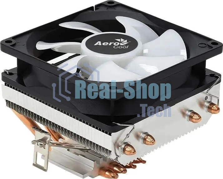 Кулер для процессора AeroCool/Formula Air Frost 4 черный, 90 мм, алюминий/медь, 1800 об/мин, 25.7 дБ, 3 pin, 125 Вт, 78 мм