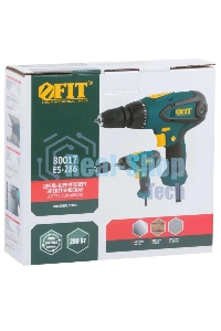 Дрель-шуруповерт сетевая FIT ES-286, Сетевая, 280 Вт