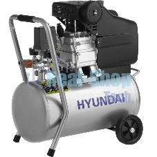 Компрессор поршневой Hyundai HYC 23224LMS масляный 130л/мин 24л 1500Вт серебристый/черный