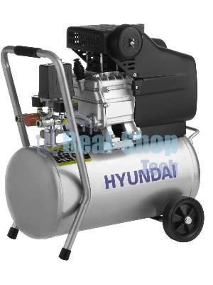 Компрессор поршневой Hyundai HYC 23224LMS масляный 130л/мин 24л 1500Вт серебристый/черный
