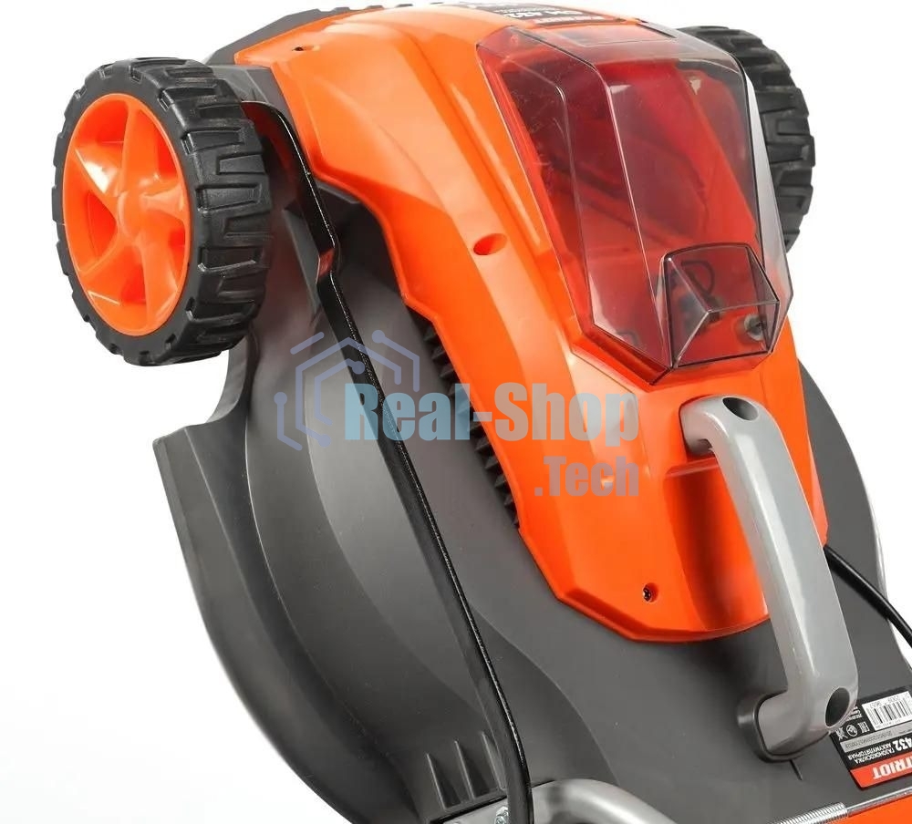 Газонокосилка аккумуляторная Patriot CM 432 (поставляется без акб 40В и зарядного), бесщеточ. двиг., 32 см, центр. регулир. 3 пол. 25-75, трав 30 л., мульчирование