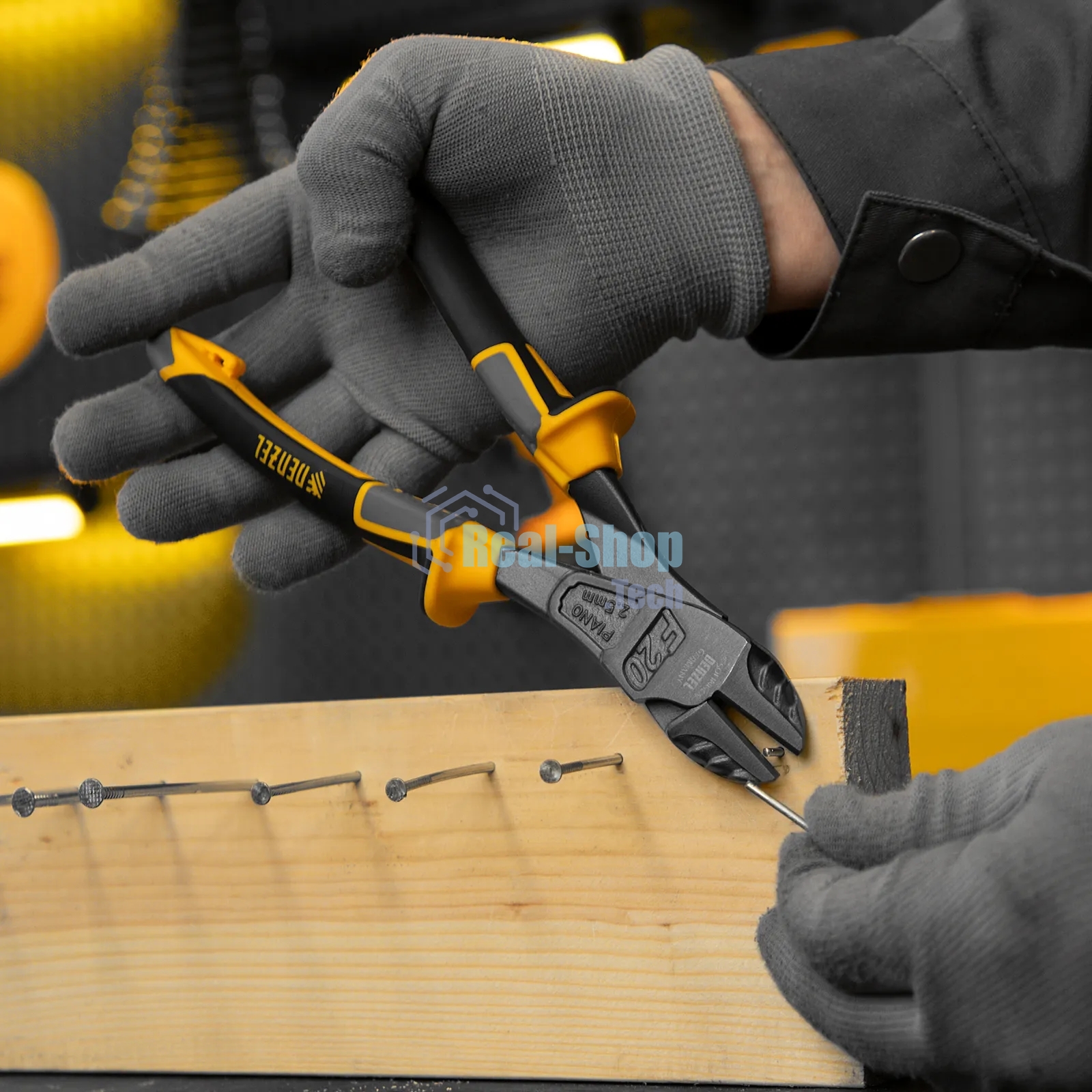 Бокорезы Denzel 200 мм, усиленные, трехкомпонентные рукоятки