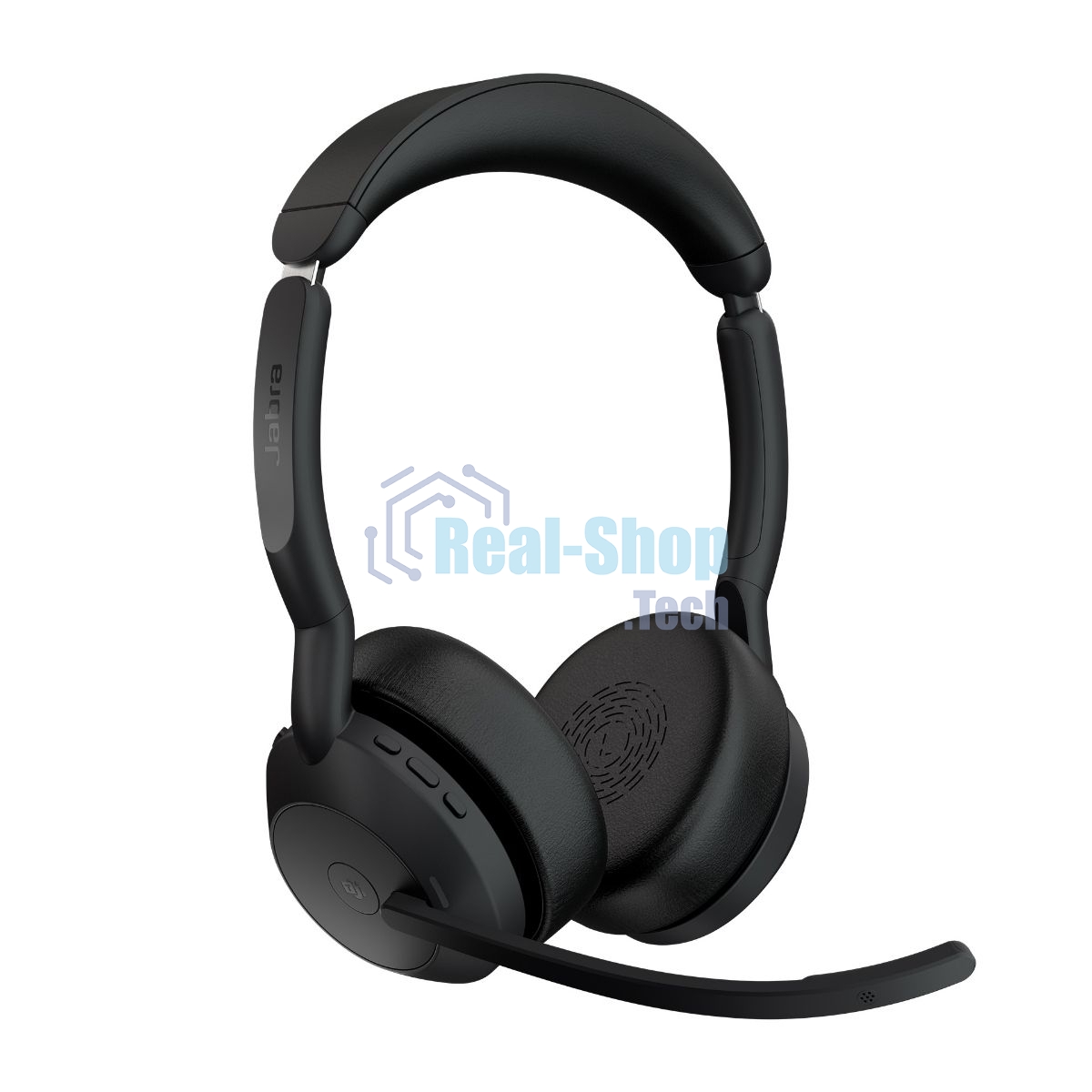 Гарнитура Jabra Evolve2 55 чёрный, беспроводная, Bluetooth, до 18 ч + стойка