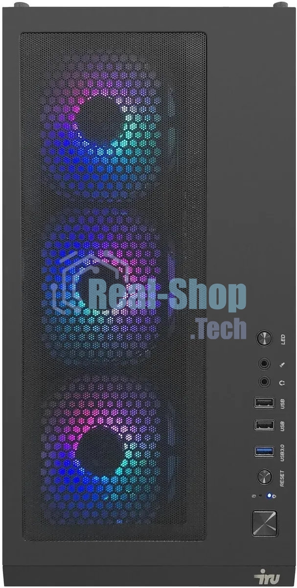 Компьютер IRU Tactio 510B7GP TWR i7 14700F (2.1) 32Gb SSD1Tb RTX 5060TI 16Gb Windows 11 Pro GbitEth 650W черный (RUS) (2126632)