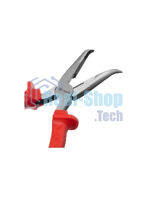 Длинногубцы Matrix 17496 econom 200 мм, изогнутые, шлифованные пластмассовые рукоятки