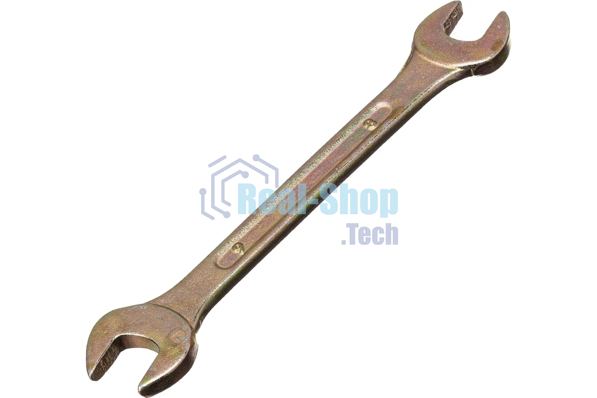 Ключ рожковый Сибртех 14302 8 х 9 мм, желтый цинк