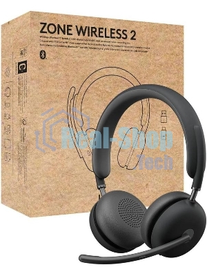 Гарнитура Logitech Zone Wireless 2 UC Graphite серый, беспроводная, Bluetooth 5.2, ANC