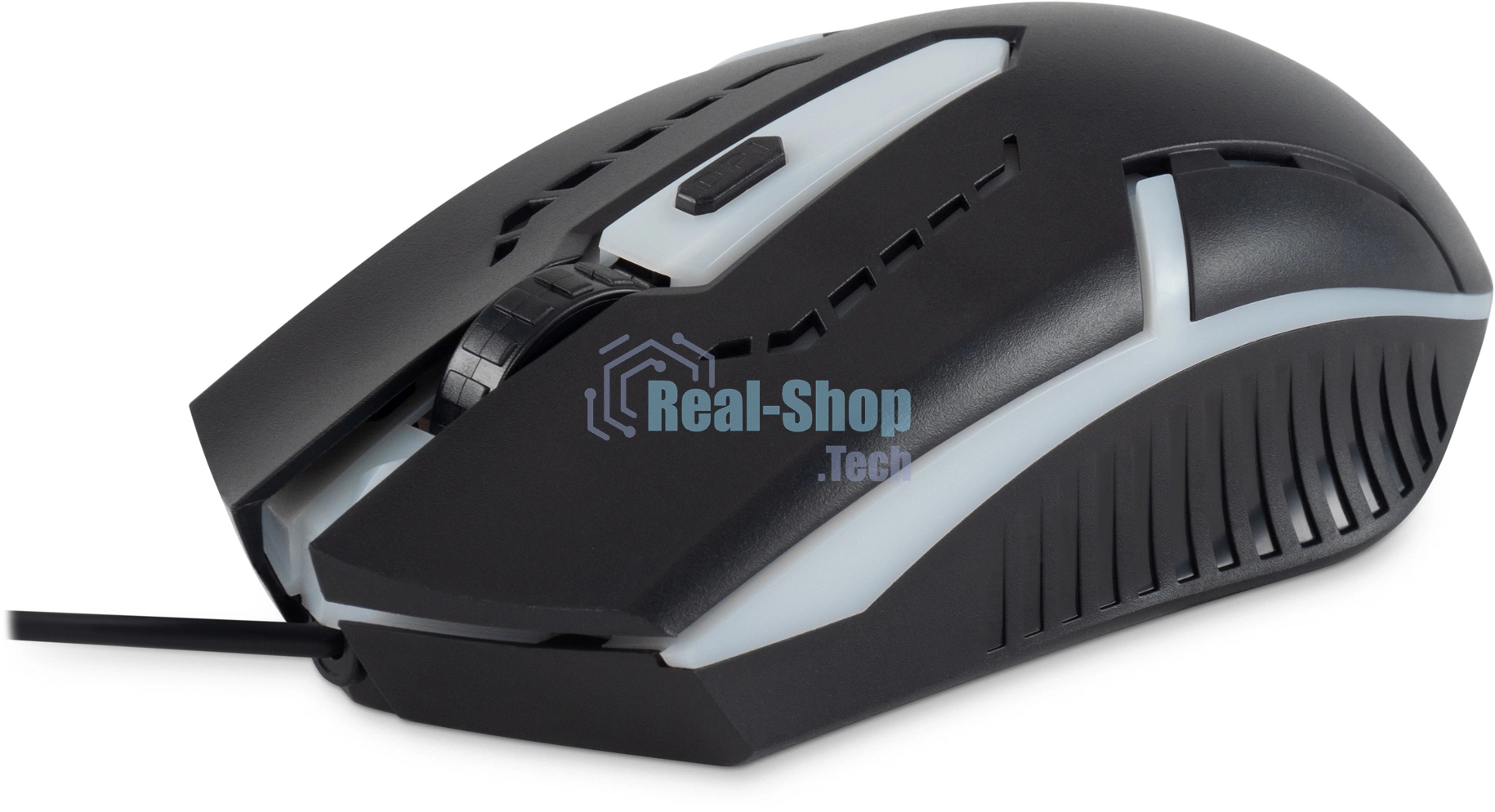 Мышь проводная Oklick 398G черный, 2400 dpi, USB, кнопки - 4