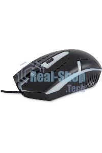 Мышь проводная Oklick 398G черный, 2400 dpi, USB, кнопки - 4