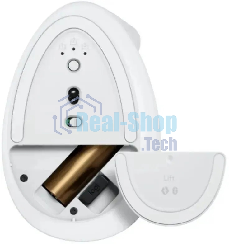 Мышь беспроводная Logitech Lift белый, 4000 dpi, радиоканал, Bluetooth, USB, кнопки - 6