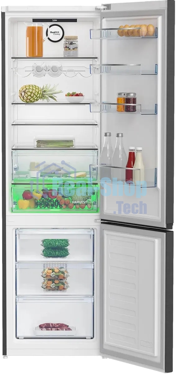 Холодильник Beko B3DRCNK402HXBR антрацит двухкамерный 257/100л морозилка снизу No Frost