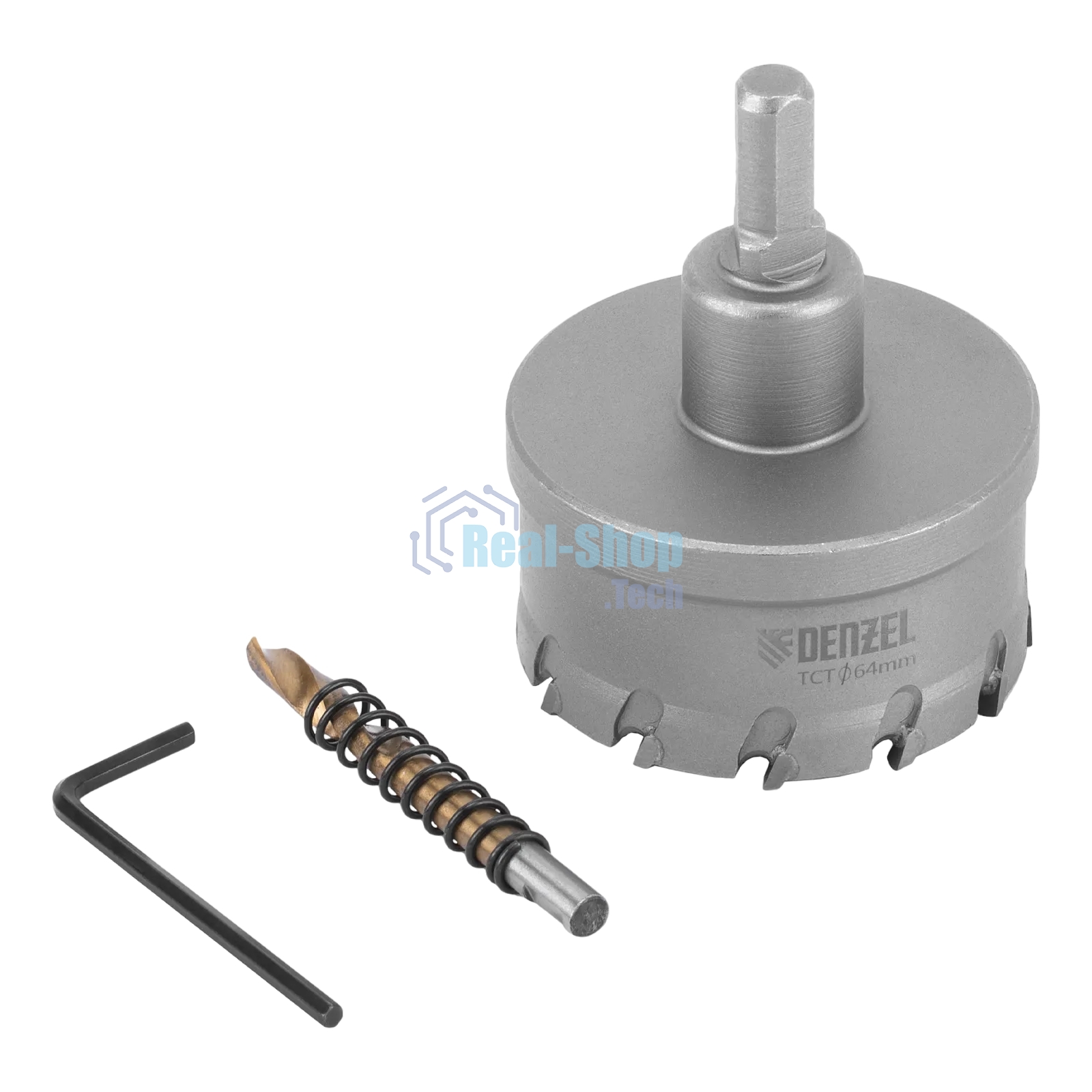 Коронка по металлу Denzel твердосплавная, 64 мм