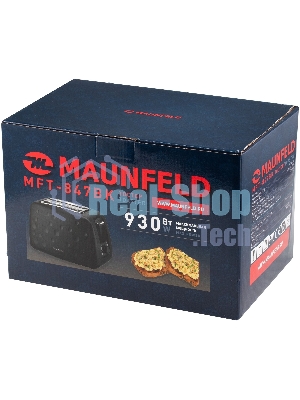 Тостер Maunfeld MFT-847BK чёрный, 930 Вт, 2 слота