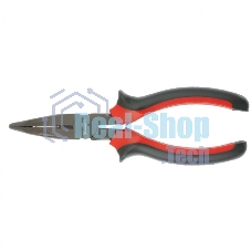 Длинногубцы Matrix black nickel 160 мм изогнутые, двухкомпонентные рукоятки