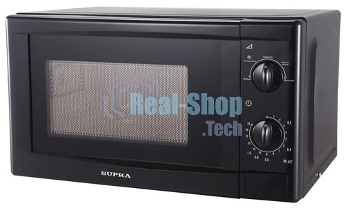 Микроволновая печь SUPRA 20MB25 черный, 20 л, 700 Вт, переключатели - поворотный механизм