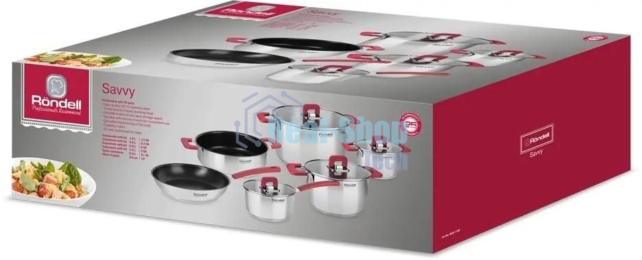 Набор посуды 10 предм Rondell Savvy RDS-1189