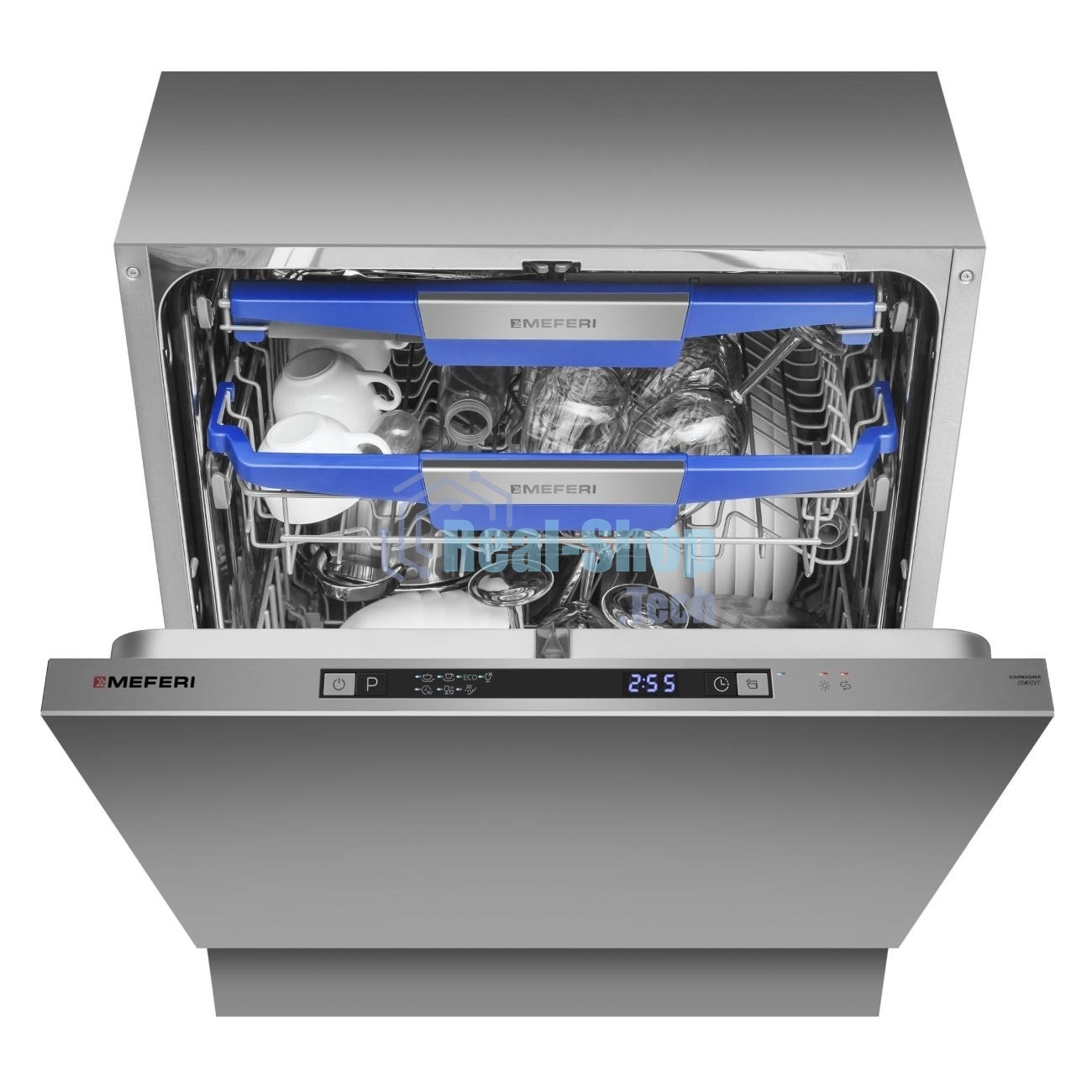 Встраиваемая посудомоечная машина Meferi MDW6073 Comfort, нержавеющая сталь, 59.8 см, 14 компл., 47 дБ, класс A