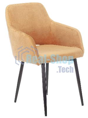 Кресло офисное Бюрократ CH-380F янтарный Italia 9, на ножках, металл черный