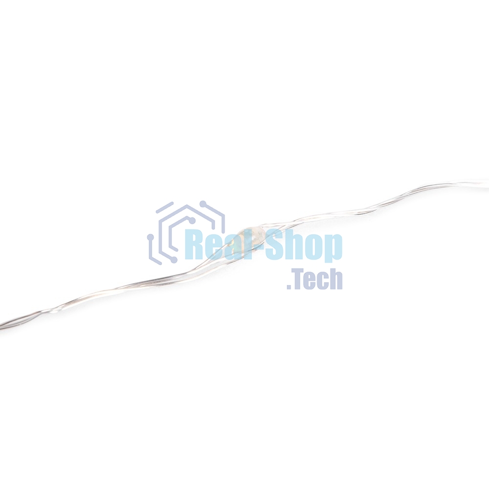 Гирлянда светод. Funray Нить, SE-STRING-550W, 5м, 50 LED, холодный белый, 3xАА, серебр. шнур 0,3м