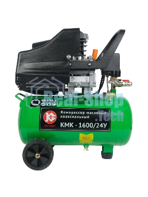 Компрессор КАЛИБР КМК-1600/24У 1.6кВт 8атм 24л 198л/мин 2выхода