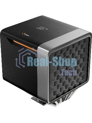 Кулер для процессора CPU Cooler Ocypus Delta A62 EX BK Digital (250W, 4-pin PWM, LED temp., 160mm, Al/Cu, 6x6mm, 2x120mm, 70CFM, 31dBA, 1800RPM, S: 1851/1700/1200/115X, AM5/AM4, black)