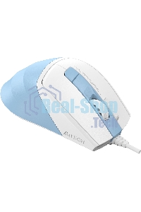 Мышь проводная A4Tech Fstyler FM45S Air голубой/белый, 2400 dpi, USB, кнопки - 7