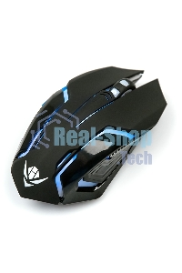 Мышь беспроводная Nakatomi MROG-20UR черный, 2400 dpi, радиоканал, USB, кнопки - 6