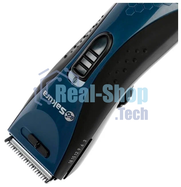 Машинка для стрижки Sakura SA-5175BL-U аккум 3-18 мм Soft Touch USB