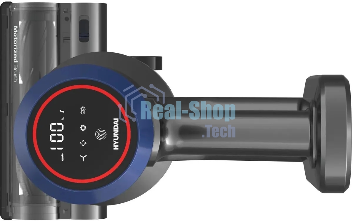 Пылесос ручной Hyundai HYV-S7970 серый/синий 500Вт уборка сухая контейнер