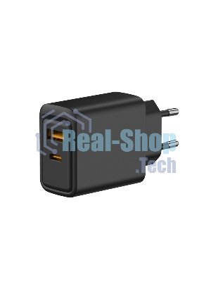 Сетевое зарядное устройство Rexant с портами USB-A и USB-C, 30Вт, черный