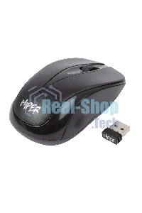Мышь беспроводная HIPER HOMW-061 черный, 1000 dpi, радиоканал, USB, кнопки - 3
