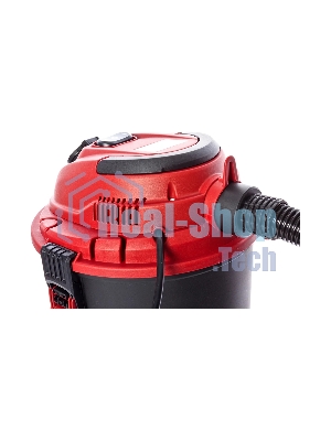 Пылесос строительный RedVerg RD-VC1200S-20P черный, 1200 Вт, уборка сухая/сбор воды, пылесборник бак/мешок, 20 л