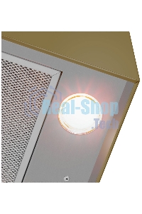 Вытяжка пристенная островная Maunfeld Bath 402 золотой, 40 см, 1150 куб. м/ч, 52 дБ