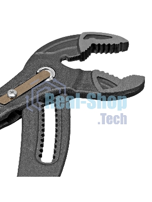 Клещи переставные Denzel кнопочный механизм, обливные рукоятки, 300 мм