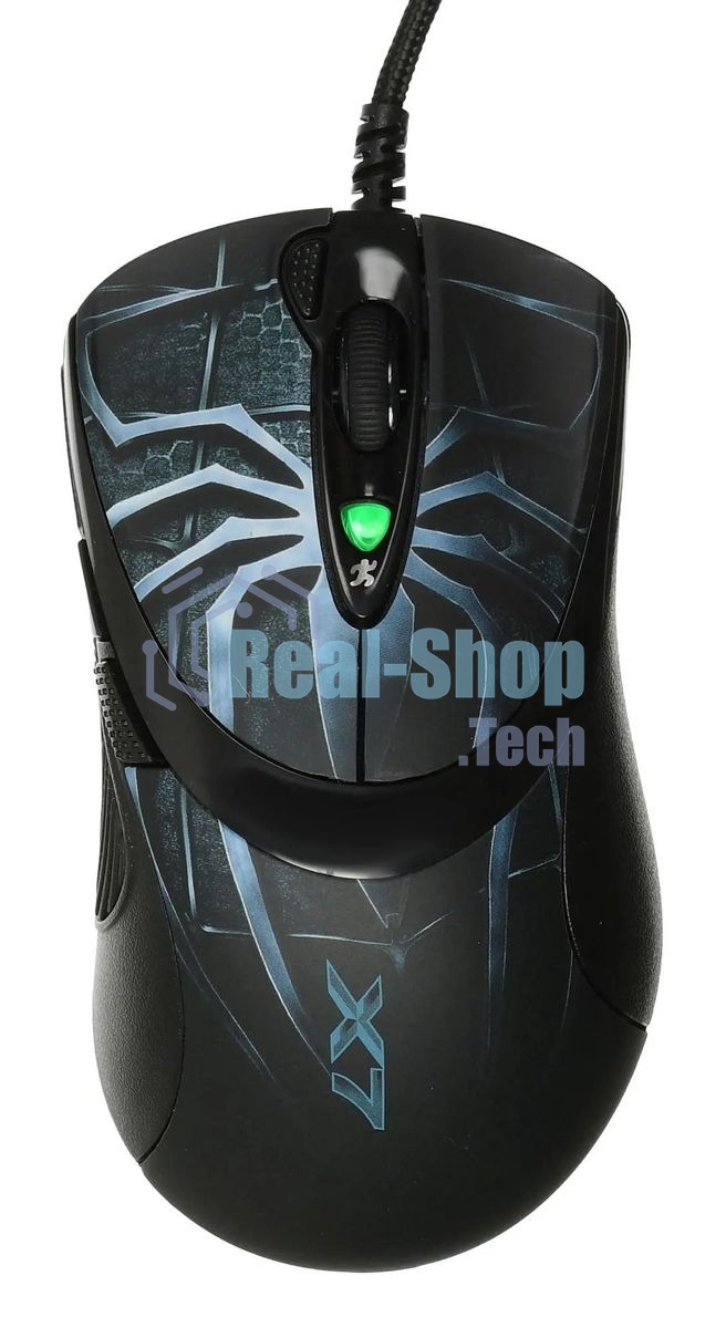 Мышь проводная A4Tech XL-747H синий, 3600 dpi, USB, кнопки - 7