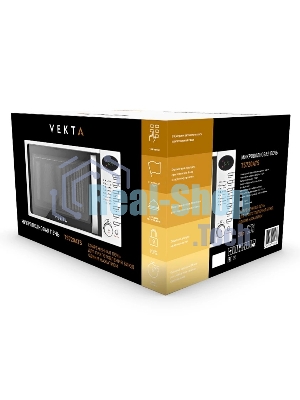 Микроволновая печь Vekta TS720ATS серебристый/черный, 20 л, 700 Вт, переключатели - кнопки, поворотный механизм