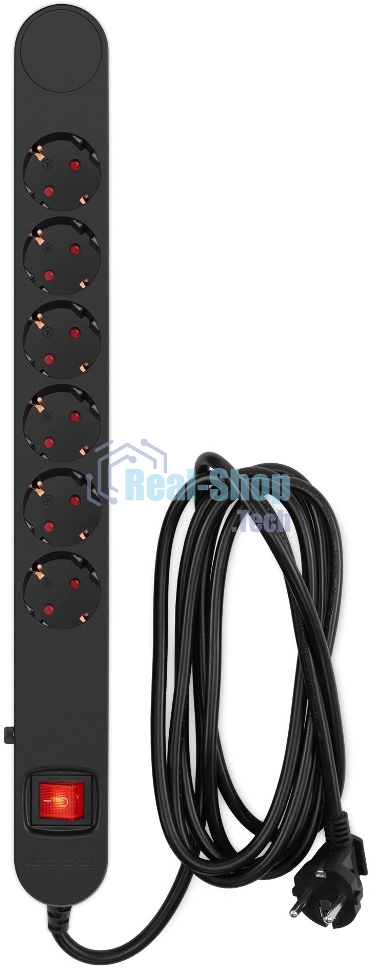 Сетевой фильтр Ippon NF-EU-3-16 3 м (6 розеток) черный (коробка)