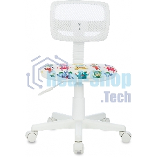 Кресло детское Бюрократ CH-W299 белый TW-15 мультиколор сиденье монстры сетка/ткань крестов. пластик